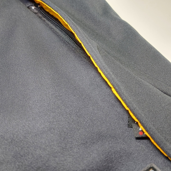 NWOT Killtec Technical Outdoor Fleece Lined Black Yellow Vest, 8 - Picture 7 of 10